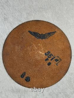 Wwii Era Us Air Army 351st Fighter Squadron Hand Painted Leather Patch
