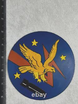 Wwii Era Us Air Army 526th Bombardment Squadron Hand Painted Leather Patch