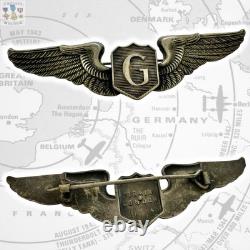 Wwii Firmin London Theater Made Glider Pilot Wings Army Air Corps 3-1/16 Size