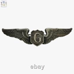 Wwii Firmin London Theater Made Glider Pilot Wings Army Air Corps 3-1/16 Size