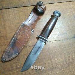 Wwii Kinfolks Army Air Corps Survival Knife #925 Pre-war Original Sheath Good