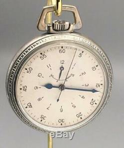 Wwii Longines Vintage Us Army Air Corps 21j Military Gct A9 Up Down Pocket Watch