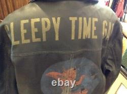 Wwii Painted Jacket Sleepy Time Gal U. S. Army Air Force Bomber Reproduction