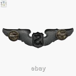 Wwii Service Pilot Wings U. S. Army Air Corps 3 Size Vaulted Sterling Ww2 #015