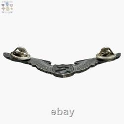 Wwii Service Pilot Wings U. S. Army Air Corps 3 Size Vaulted Sterling Ww2 #295