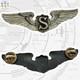 Wwii Service Pilot Wings Us Army Air Corps Badge 3 Size Sterling Ww2 #388