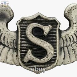 Wwii Service Pilot Wings Us Army Air Corps Badge 3 Size Sterling Ww2 #388