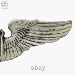 Wwii Service Pilot Wings Us Army Air Corps Badge 3 Size Sterling Ww2 #388