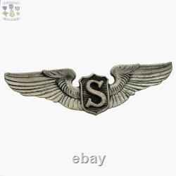 Wwii Service Pilot Wings Us Army Air Corps Badge 3 Size Sterling Ww2 #388
