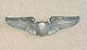 Wwii Sterling Silver Army Air Force / Corps Pilot Wing Wings Pin