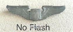 Wwii Sterling Silver Army Air Force / Corps Pilot Wing Wings Pin