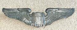 Wwii Sterling Silver Army Air Force / Corps Pilot Wing Wings Pin