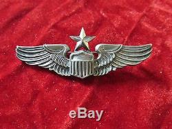 Wwii Sterling U. S. Army Air Corp Senior Pilots Wing Meyer Pin Back