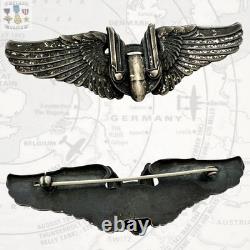 Wwii U. S. Army Air Corps Aerial Gunner Wings Badge 3 Size Sterling 22g Ww2 #333