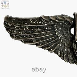 Wwii U. S. Army Air Corps Aerial Gunner Wings Badge 3 Size Sterling 22g Ww2 #333