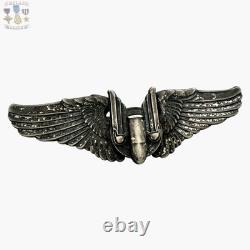 Wwii U. S. Army Air Corps Aerial Gunner Wings Badge 3 Size Sterling 22g Ww2 #333