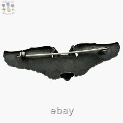 Wwii U. S. Army Air Corps Aerial Gunner Wings Badge 3 Size Sterling 22g Ww2 #333