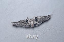 Wwii U. S. Army Air Corps Air Gunner Wing By Moody Bros. Pin Back, Sterling