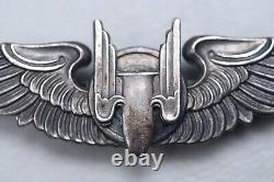 Wwii U. S. Army Air Corps Air Gunner Wing By Moody Bros. Pin Back, Sterling