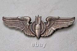 Wwii U. S. Army Air Corps Bombardier Wing Pin Back, Sterling