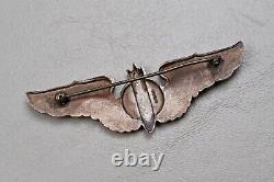Wwii U. S. Army Air Corps Bombardier Wing Pin Back, Sterling
