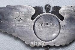 Wwii U. S. Army Air Corps Flight Surgeon Wing By Gemsco Pin Back, Sterling