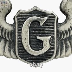 Wwii U. S. Army Air Corps Glider Pilot Wings Badge Sterling 3 Size Insignia #305