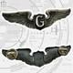 Wwii U. S. Army Air Corps Glider Pilot Wings Badge Sterling 3 Size Insignia #397