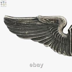 Wwii U. S. Army Air Corps Glider Pilot Wings Badge Sterling 3 Size Insignia #397