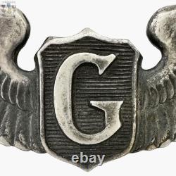 Wwii U. S. Army Air Corps Glider Pilot Wings Badge Sterling 3 Size Insignia #397
