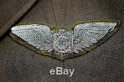 Wwii U. S. Army Air Corps Glider Pilot's Uniform & Cap Bullion Insignia