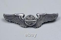 Wwii U. S. Army Air Corps Navigator's Wings Bell Pattern, Sterling