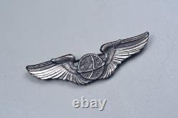Wwii U. S. Army Air Corps Navigator's Wings By A. E. Co. Utica Sterling