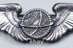 Wwii U. S. Army Air Corps Navigator's Wings By A. E. Co. Utica Sterling