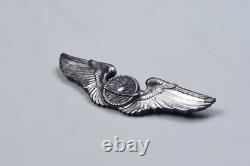 Wwii U. S. Army Air Corps Navigator's Wings By A. E. Co. Utica Sterling