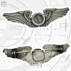 Wwii U. S. Army Air Corps Observer Wings Badge 3 Size Gemsco Ww2 #429