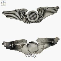 Wwii U. S. Army Air Corps Observer Wings Badge 3 Size Gemsco Ww2 #429