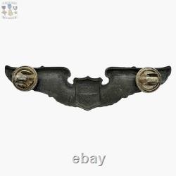 Wwii U. S. Army Air Corps Pilot Wings Badge 3-1/8 Size Sterling A. E. Co. Utica