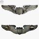 Wwii U. S. Army Air Corps Pilot Wings Badge Fox Co. Sterling Silver Insignia #60