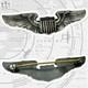 Wwii U. S. Army Air Corps Pilot Wings Sterling Badge 3 Size 26g. Thick Pin #362