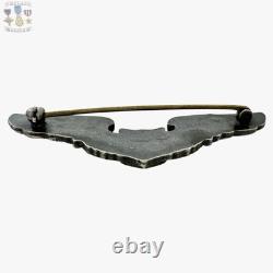 Wwii U. S. Army Air Corps Pilot Wings Sterling Badge 3 Size 26g. Thick Pin #362