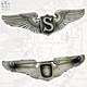 Wwii U. S. Army Air Corps Service Pilot Wings 3 Size Pin-back Sterling 28g. #350