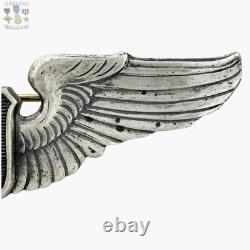 Wwii U. S. Army Air Corps Service Pilot Wings 3 Size Pin-back Sterling 28g. #350