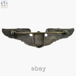 Wwii U. S. Army Air Corps Service Pilot Wings 3 Size Pin-back Sterling Ww2 #277