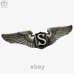 Wwii U. S. Army Air Corps Service Pilot Wings 3 Size Pin-back Sterling Ww2 #277