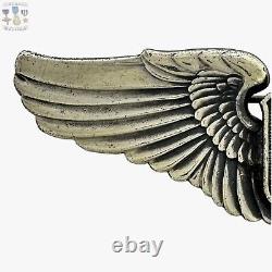 Wwii U. S. Army Air Corps Service Pilot Wings 3 Size Sterling #156