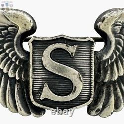 Wwii U. S. Army Air Corps Service Pilot Wings 3 Size Sterling #156