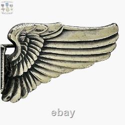 Wwii U. S. Army Air Corps Service Pilot Wings 3 Size Sterling #156