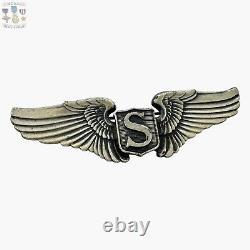 Wwii U. S. Army Air Corps Service Pilot Wings 3 Size Sterling #156