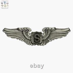 Wwii U. S. Army Air Corps Service Pilot Wings Gemsco N. Y. 3-1/8 Size #145